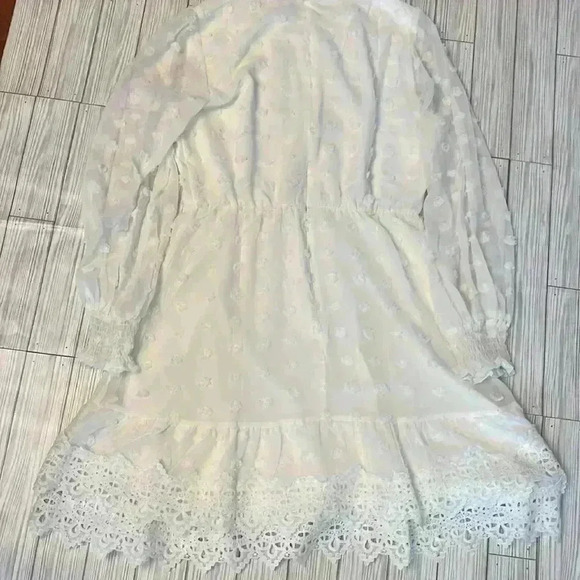 {NWT} Simplee Swiss dot and lace dress - Picture 6 of 6